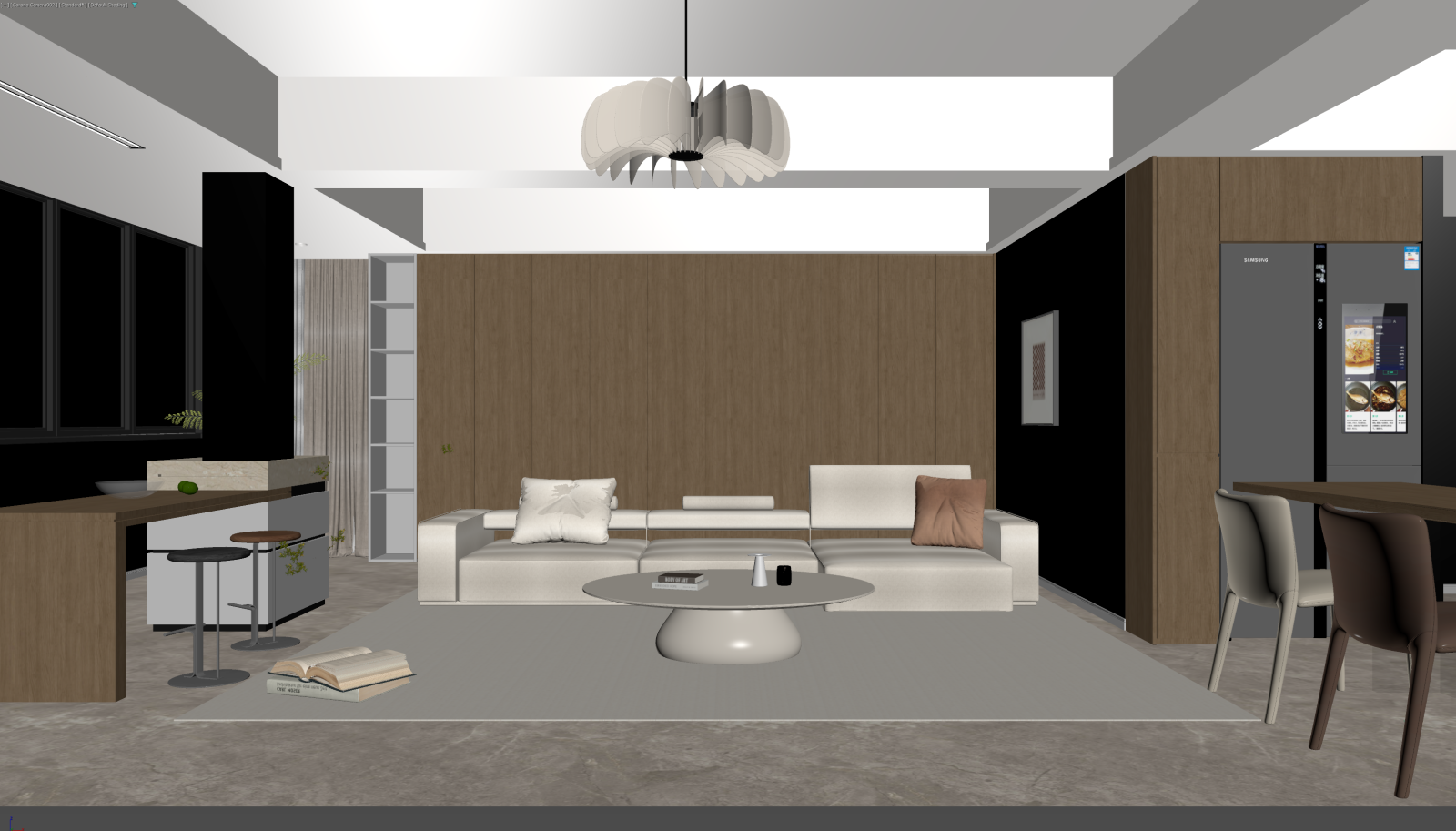 奶油客餐厅3D模型下载【ID:1221534187】