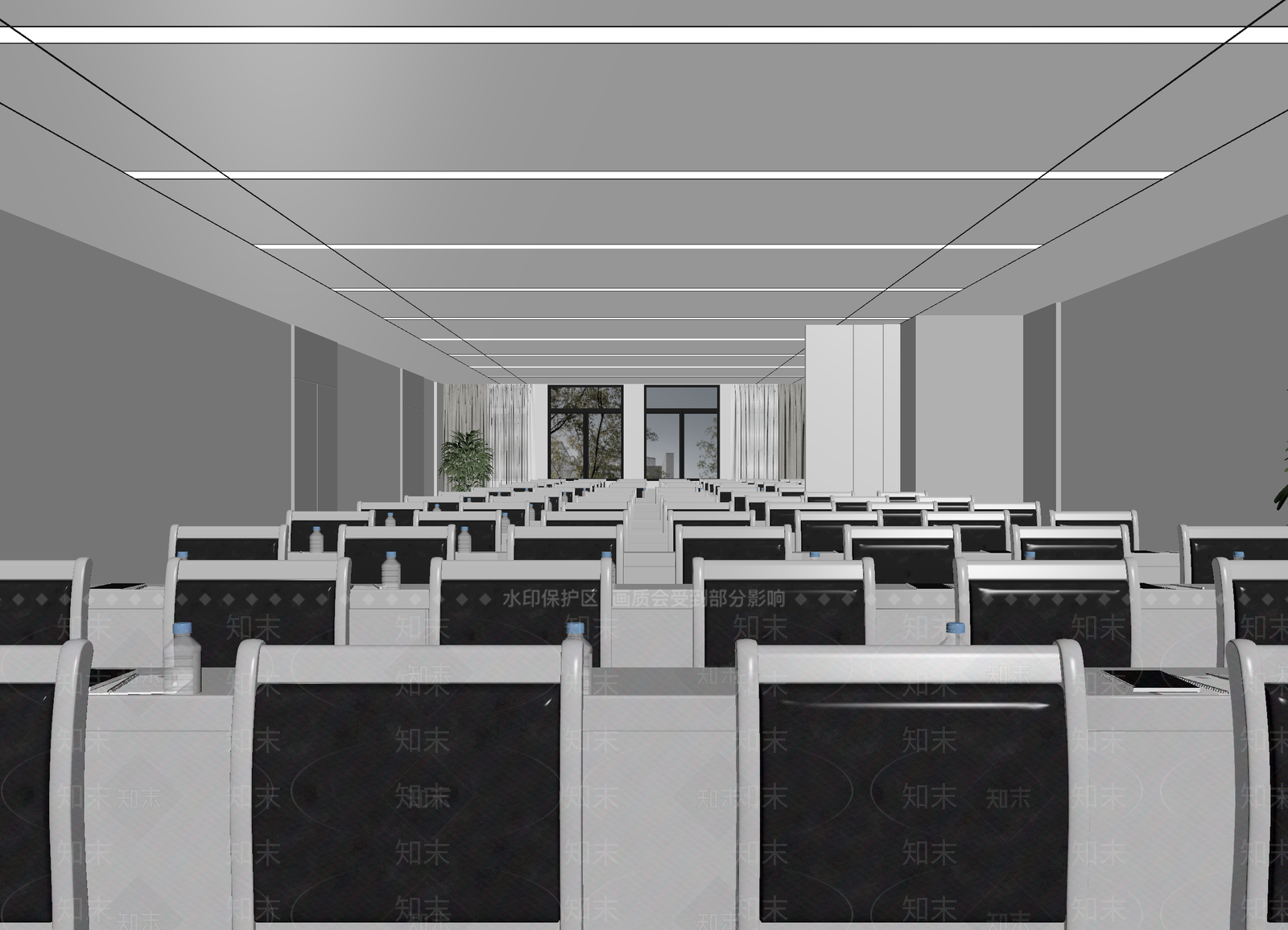 现代报告厅3D模型下载【ID:1214555508】
