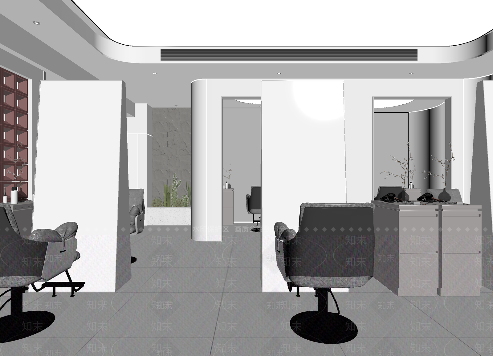 美容院3D模型下载【ID:1214082830】