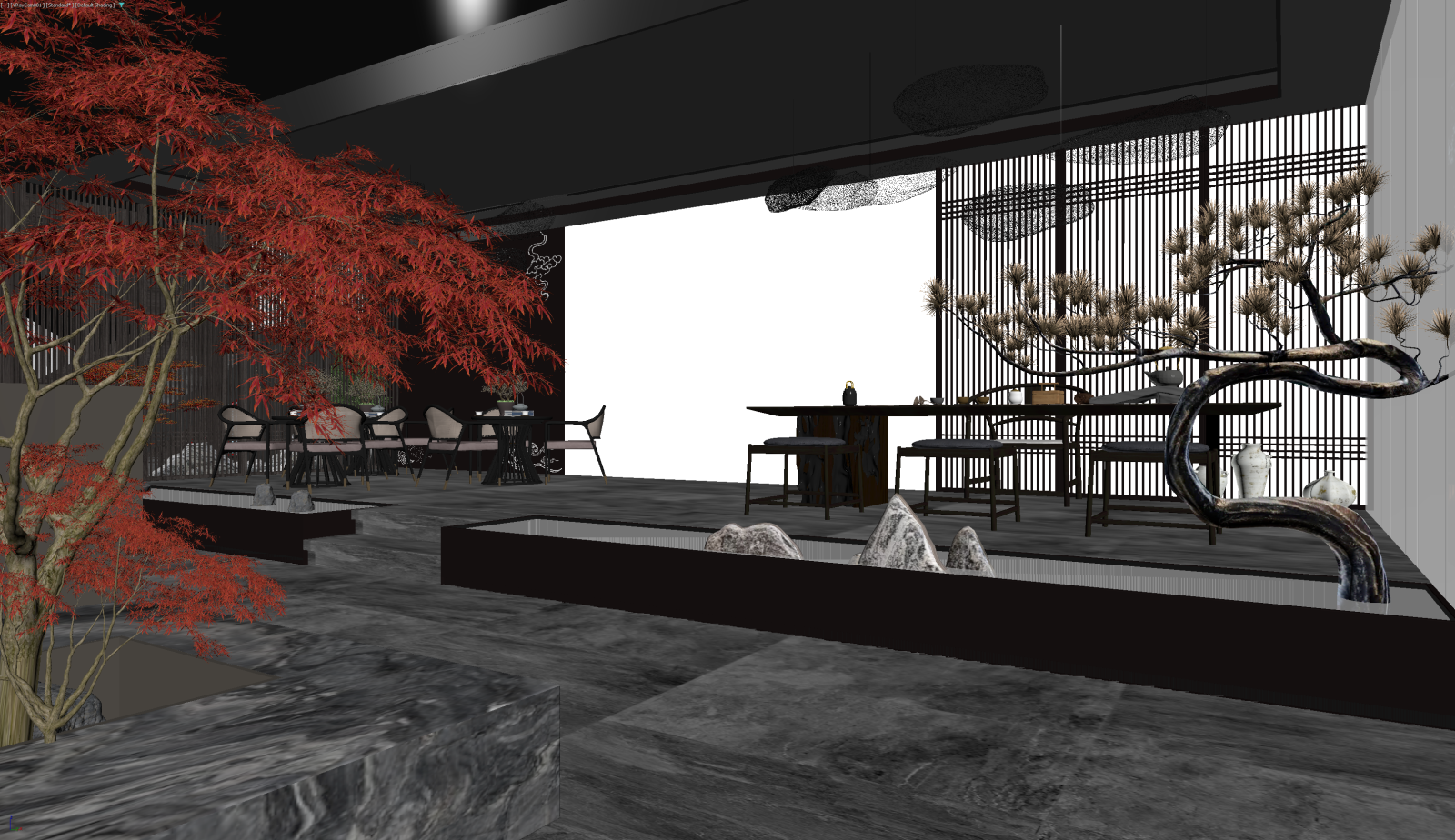 新中式茶馆3D模型下载【ID:1221440330】