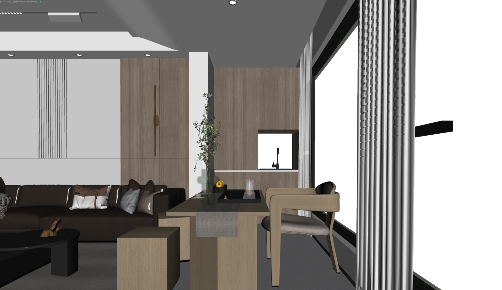 现代客餐厅3D模型下载【ID:1221782853】