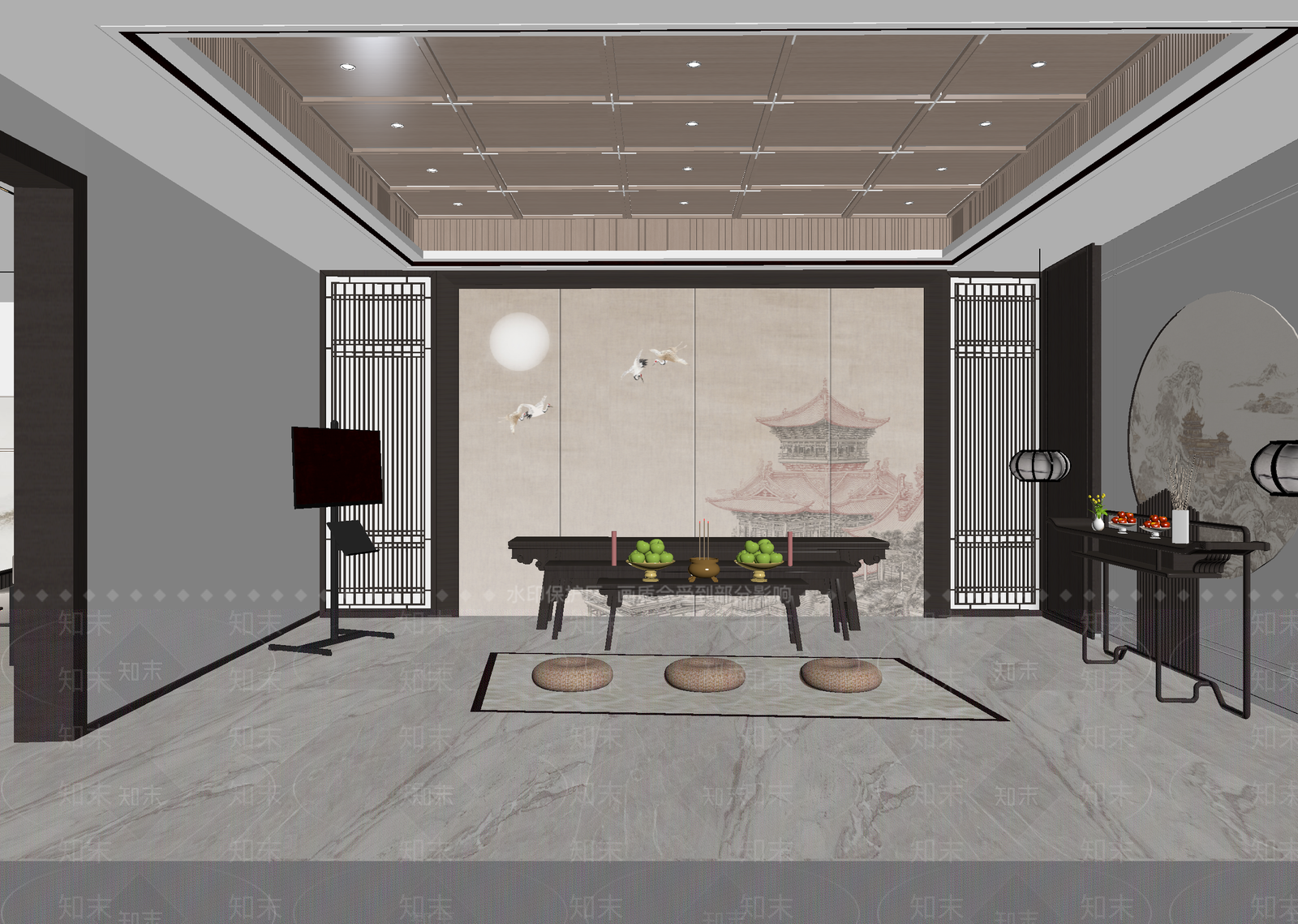 茶馆3D模型下载【ID:1214096103】