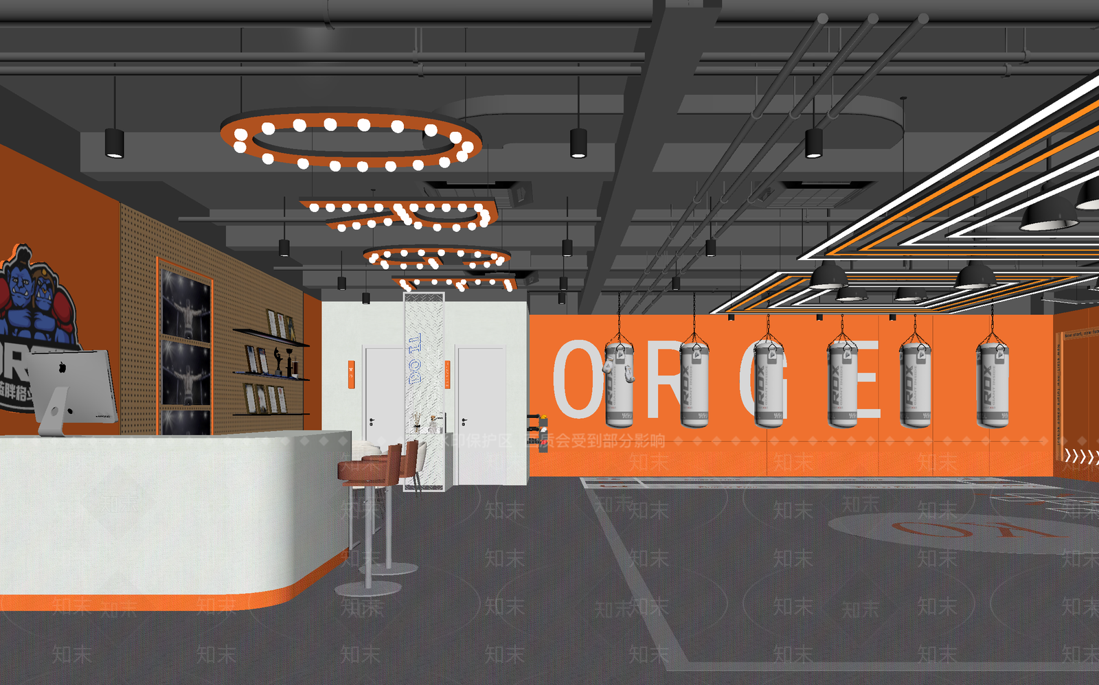 现代健身房3D模型下载【ID:1214042699】