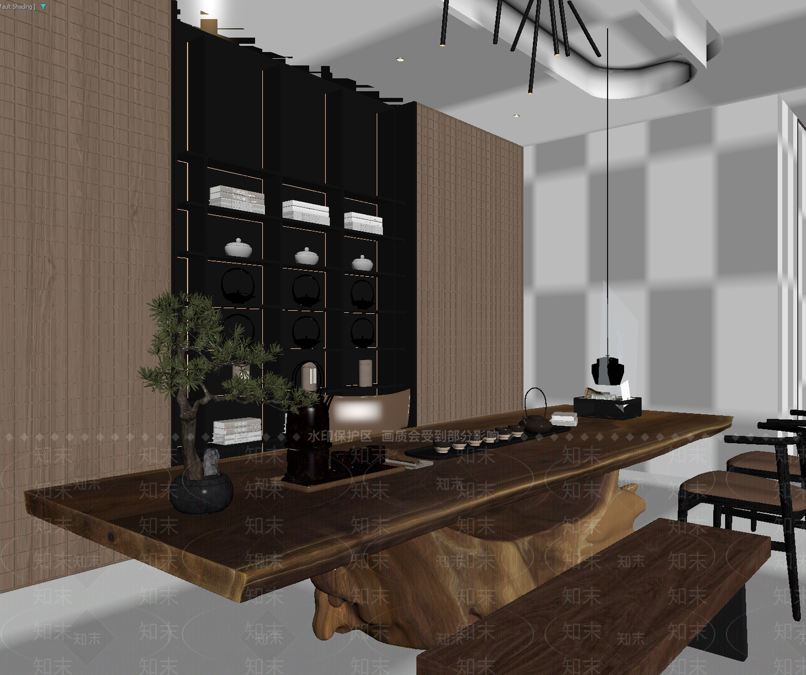 茶馆3D模型下载【ID:1213943521】