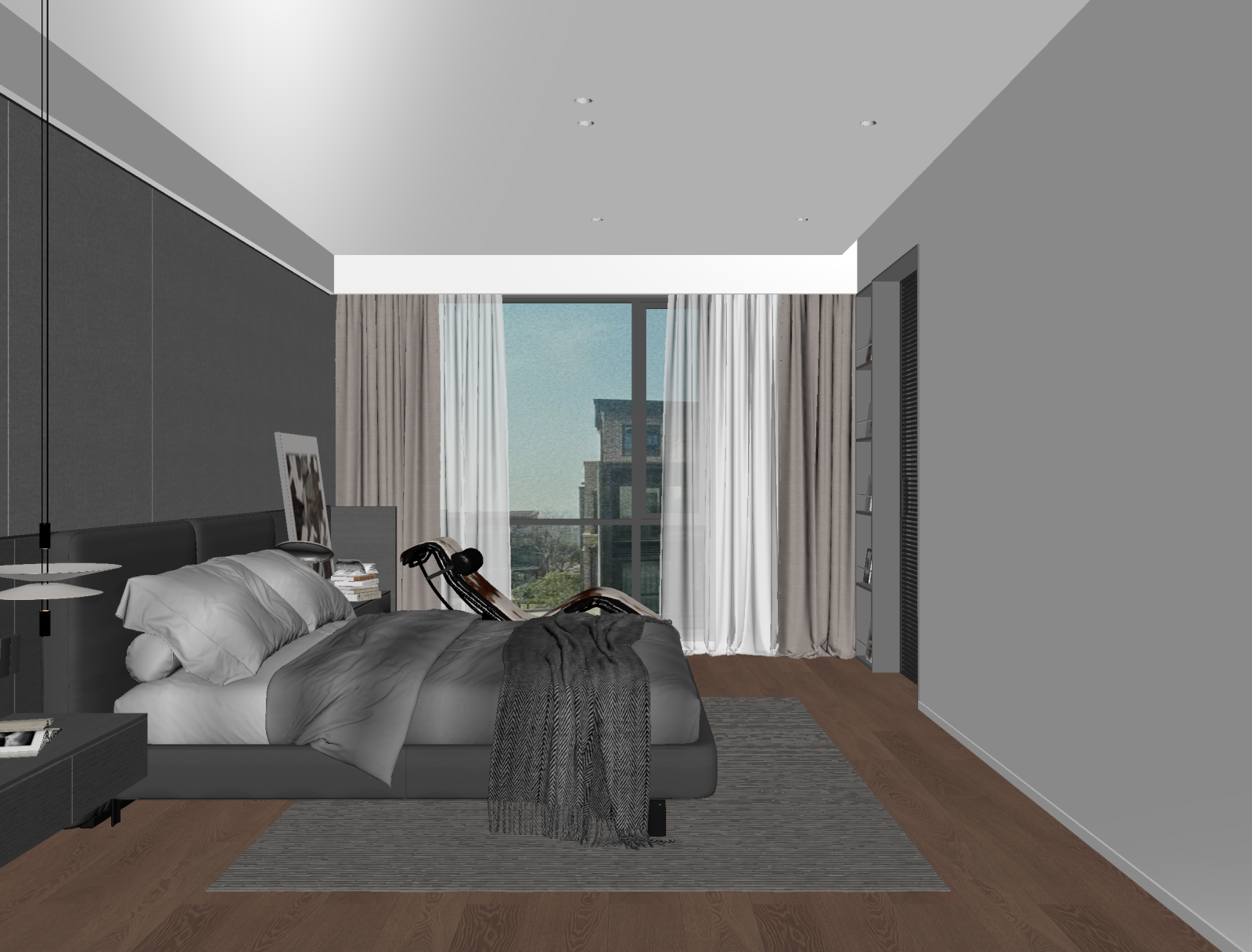 现代家居卧室3D模型下载【ID:1221801297】