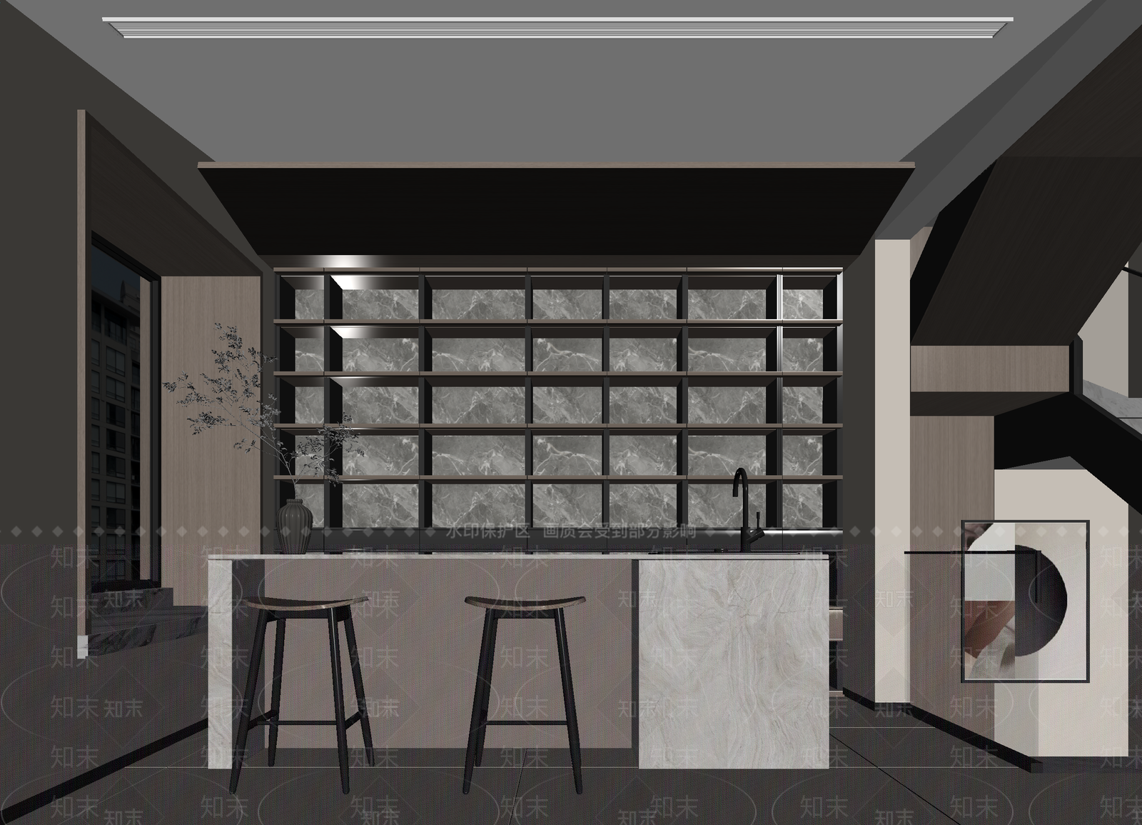 现代酒吧3D模型下载【ID:1214228425】