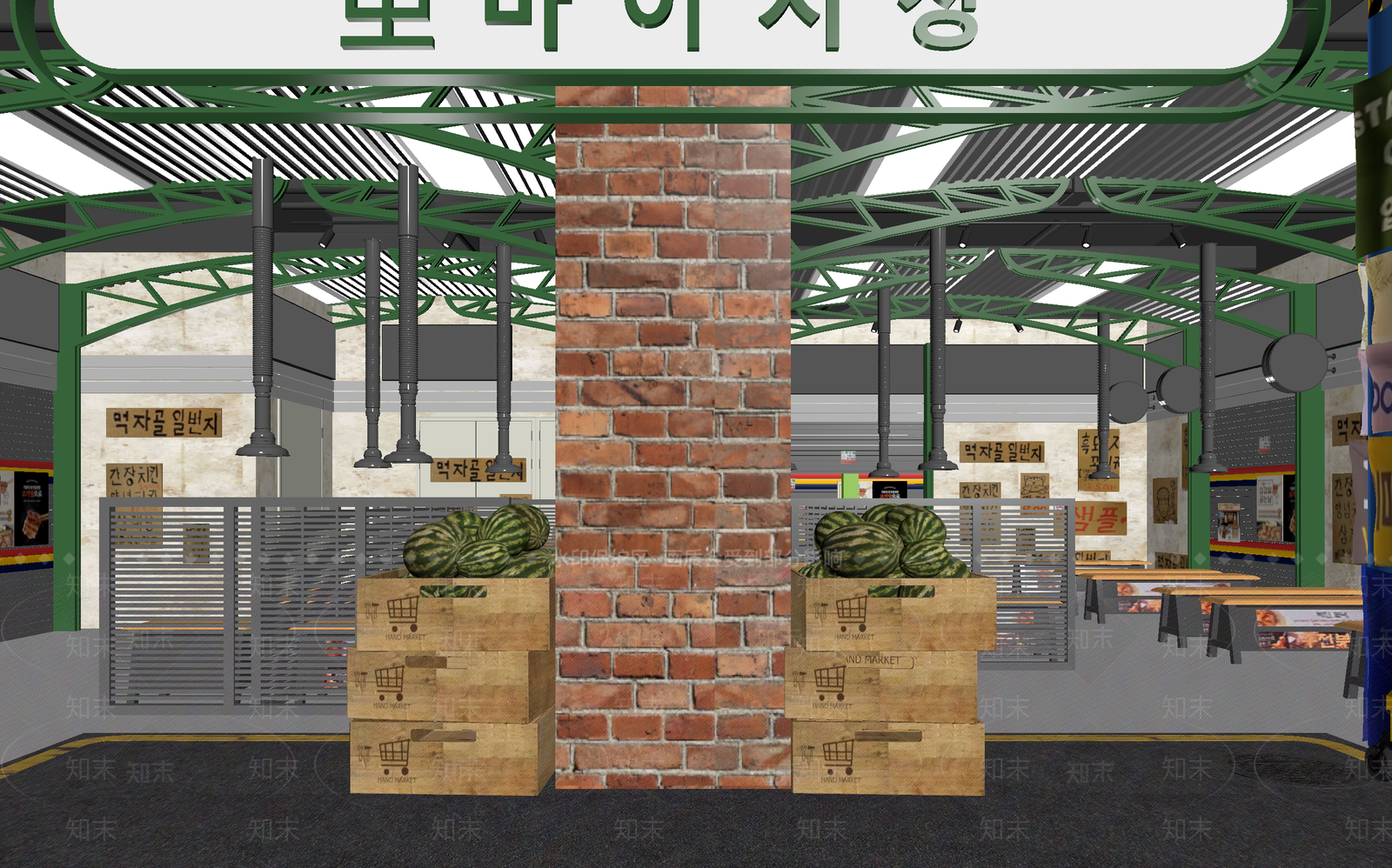 现代超市3D模型下载【ID:1214073380】