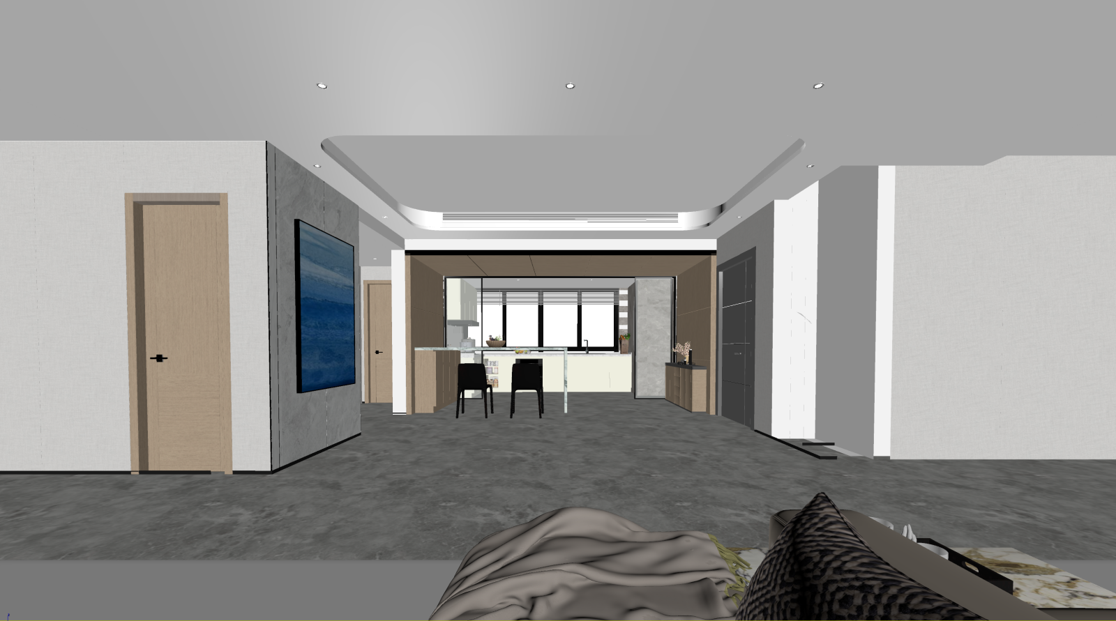 现代客餐厅3D模型下载【ID:1222055722】