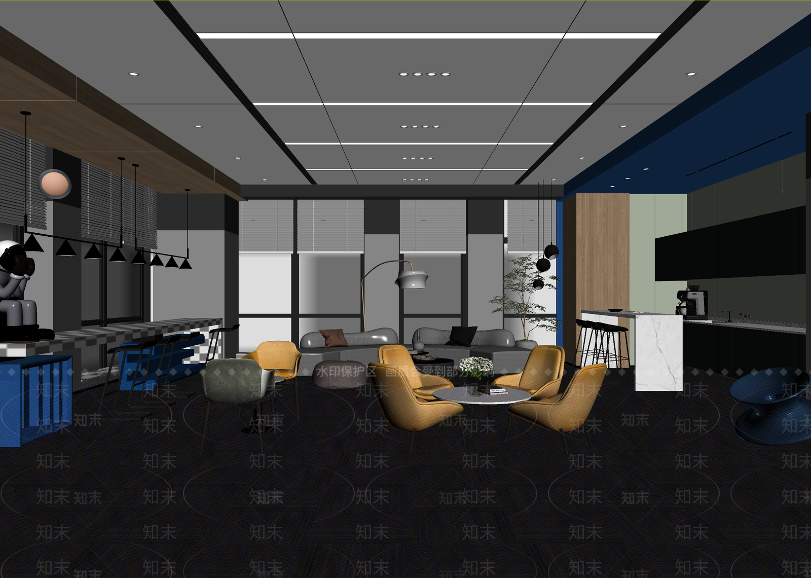 茶水间3D模型下载【ID:1214032492】