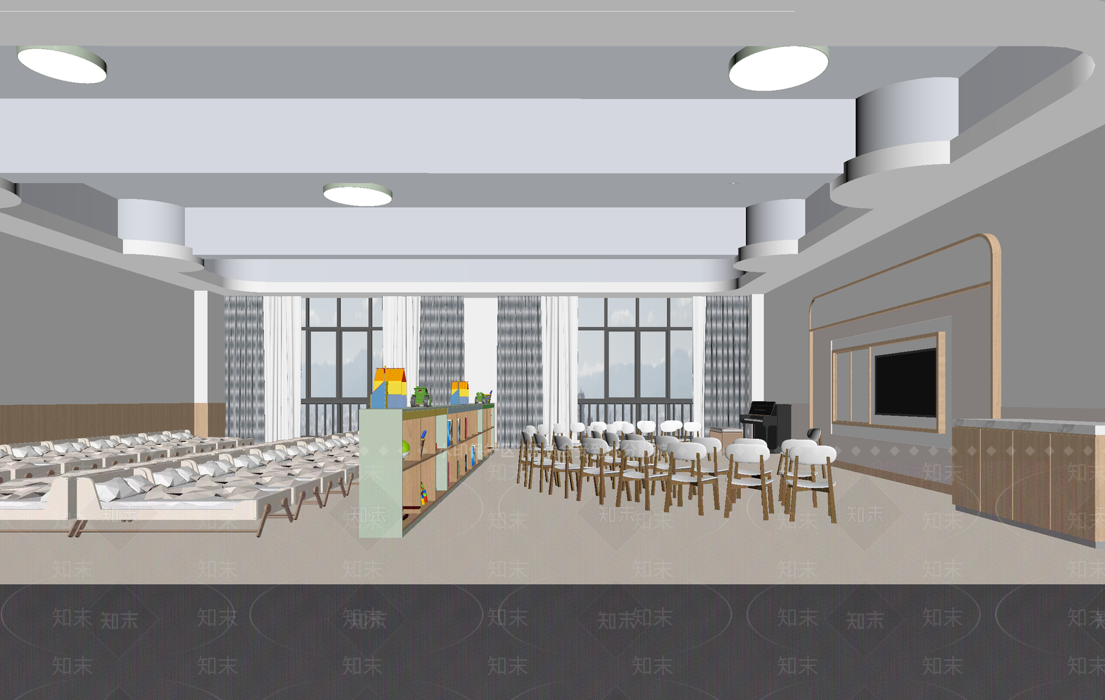 现代儿童乐园3D模型下载【ID:1214728212】