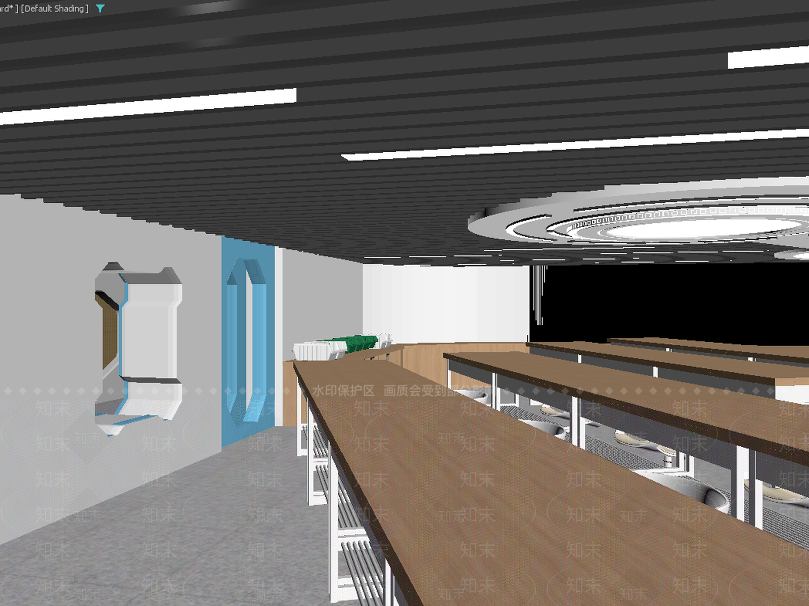 现代食堂3D模型下载【ID:1213878018】
