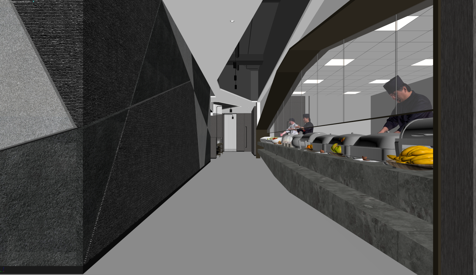 现代后厨3D模型下载【ID:1221683112】