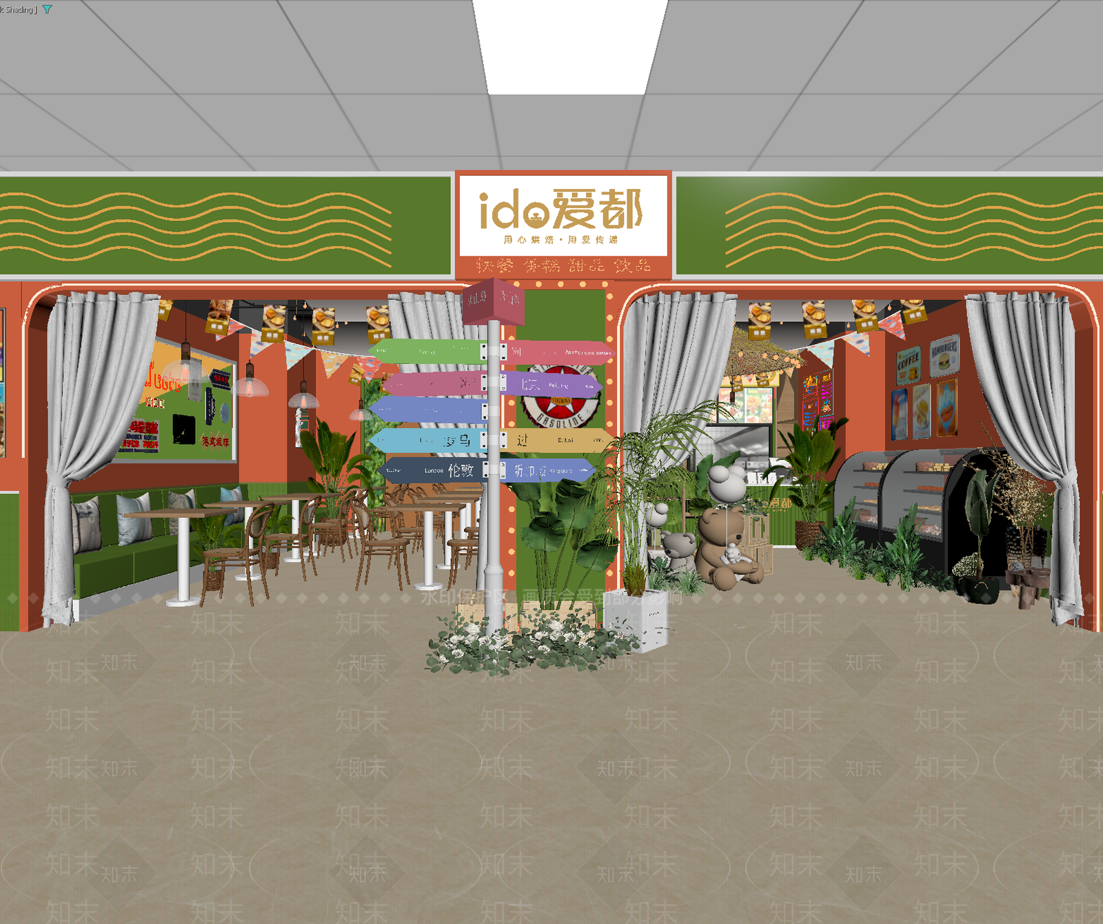 东南亚奶茶店3D模型下载【ID:1213924282】