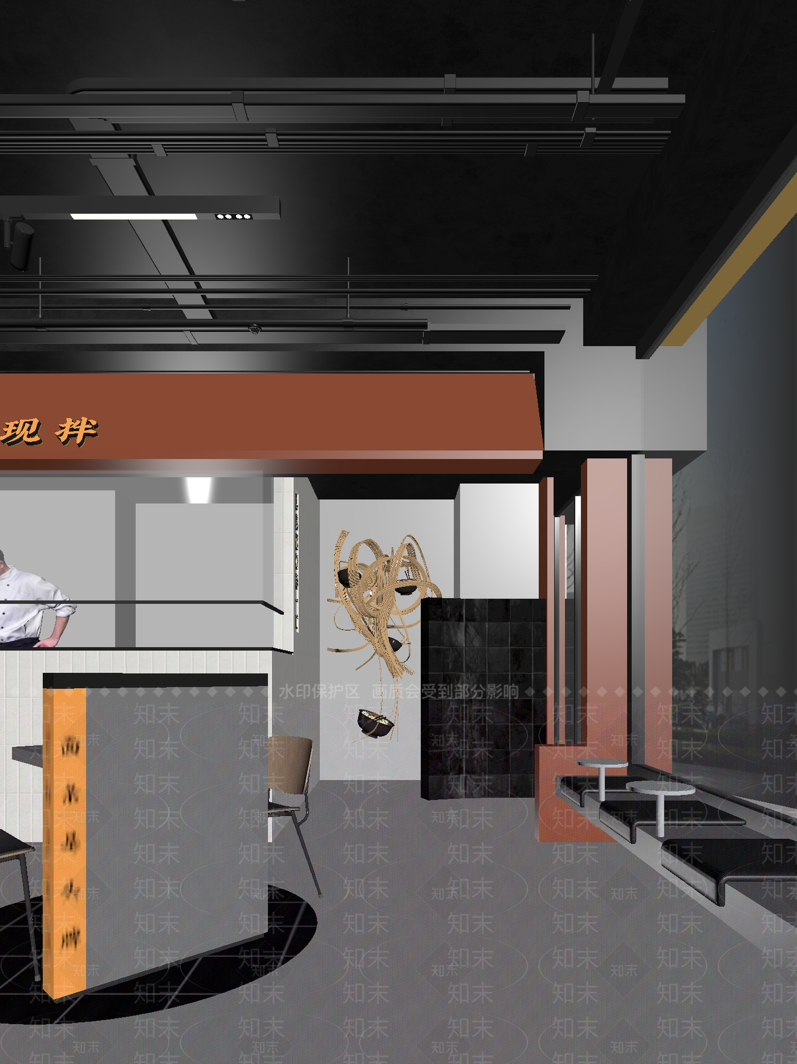 现代奶茶店3D模型下载【ID:1214295580】