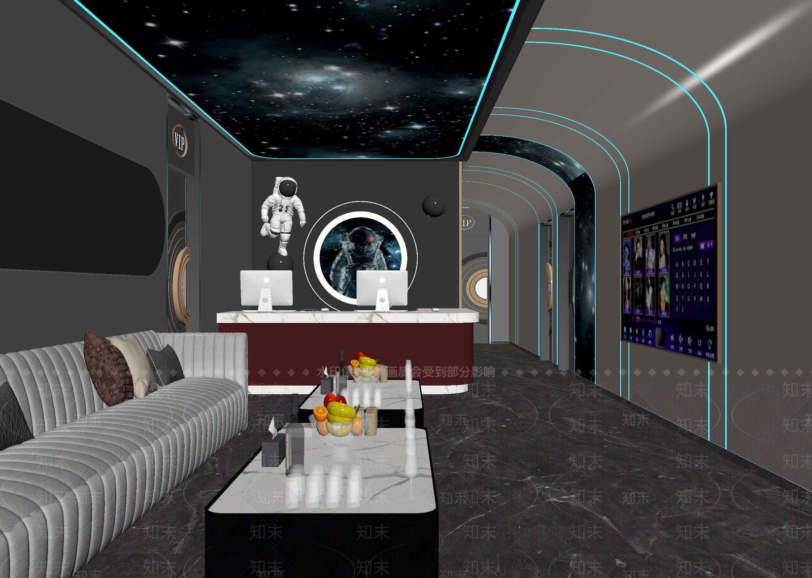 现代电竞房3D模型下载【ID:1214247629】