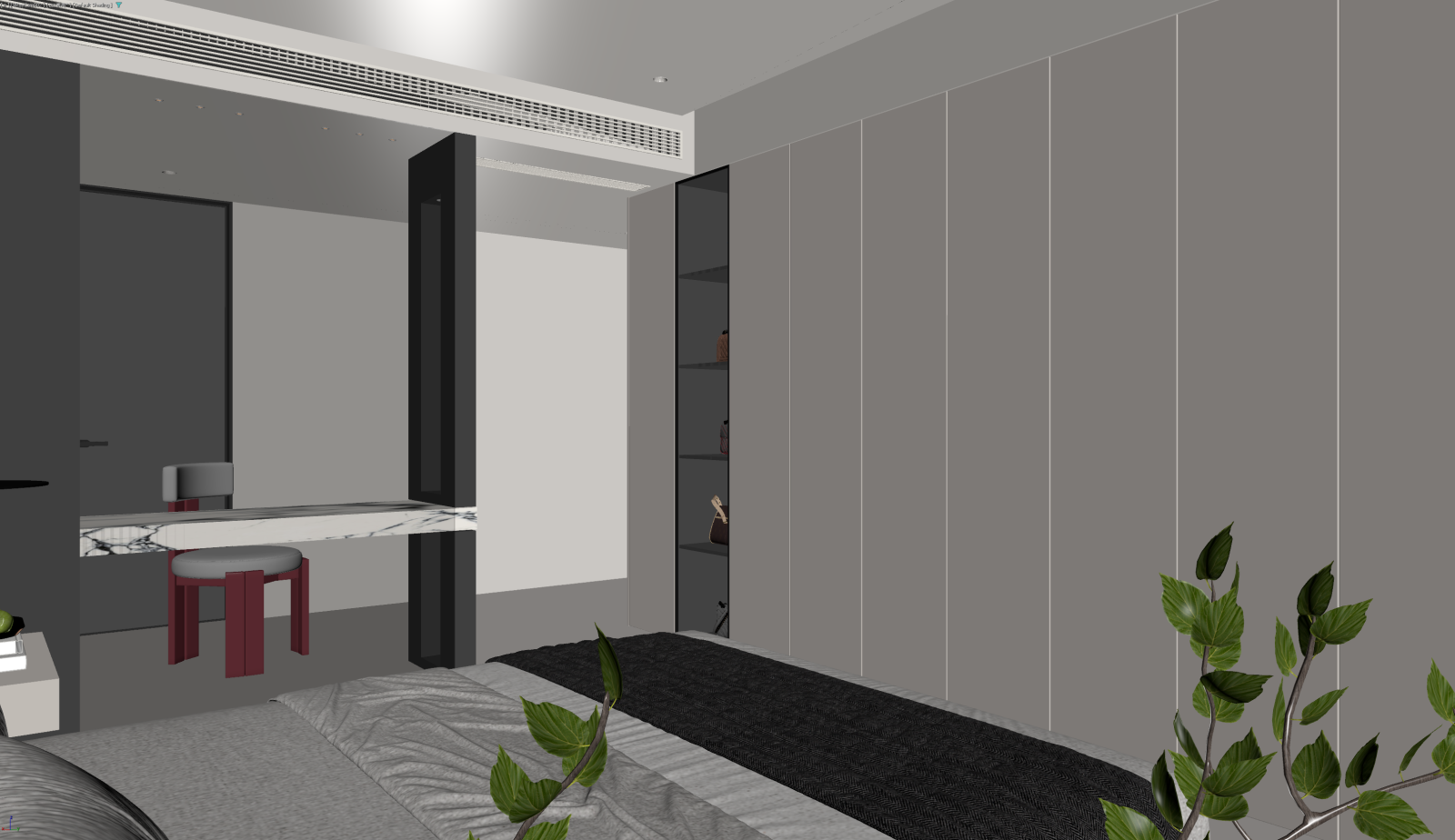 现代家居卧室3D模型下载【ID:1221927811】