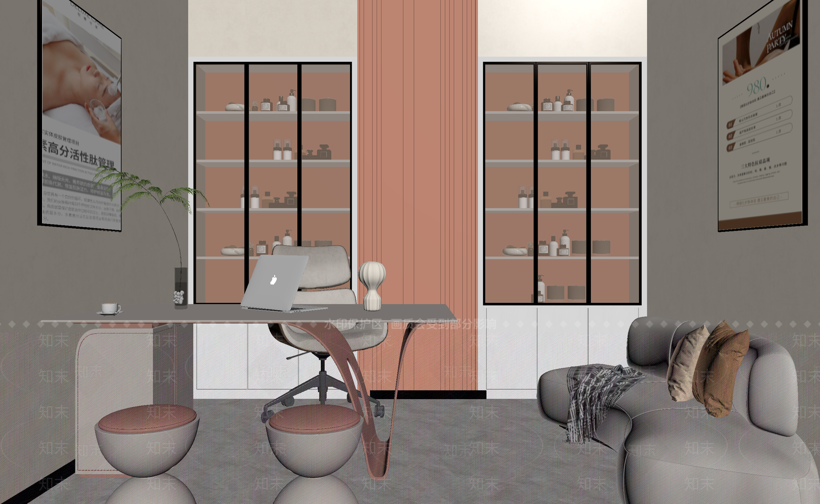 现代美容院3D模型下载【ID:1214170172】
