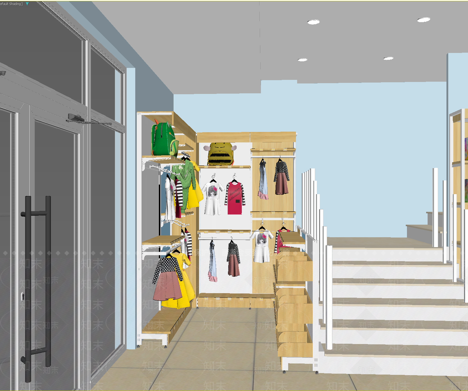 服装店3D模型下载【ID:1213947505】