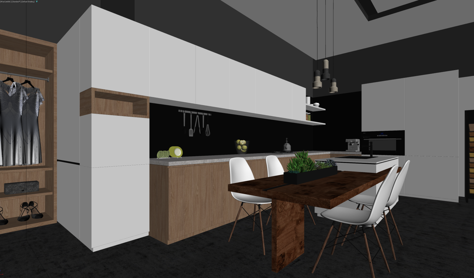 现代客餐厅3D模型下载【ID:1222028166】