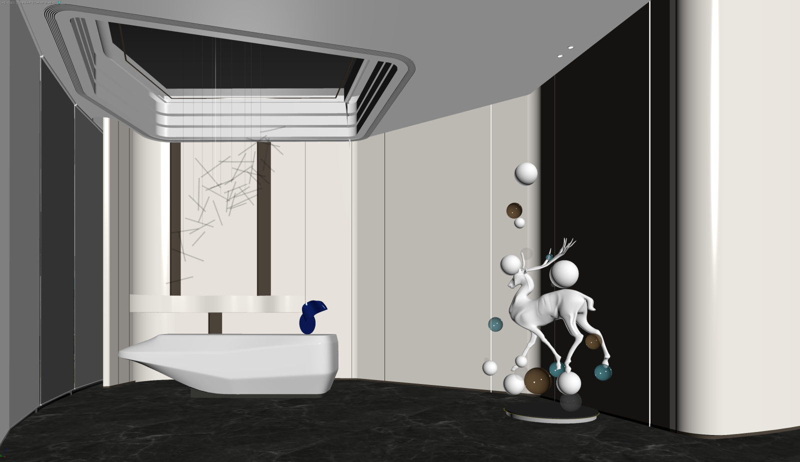 现代玄关3D模型下载【ID:1222024360】