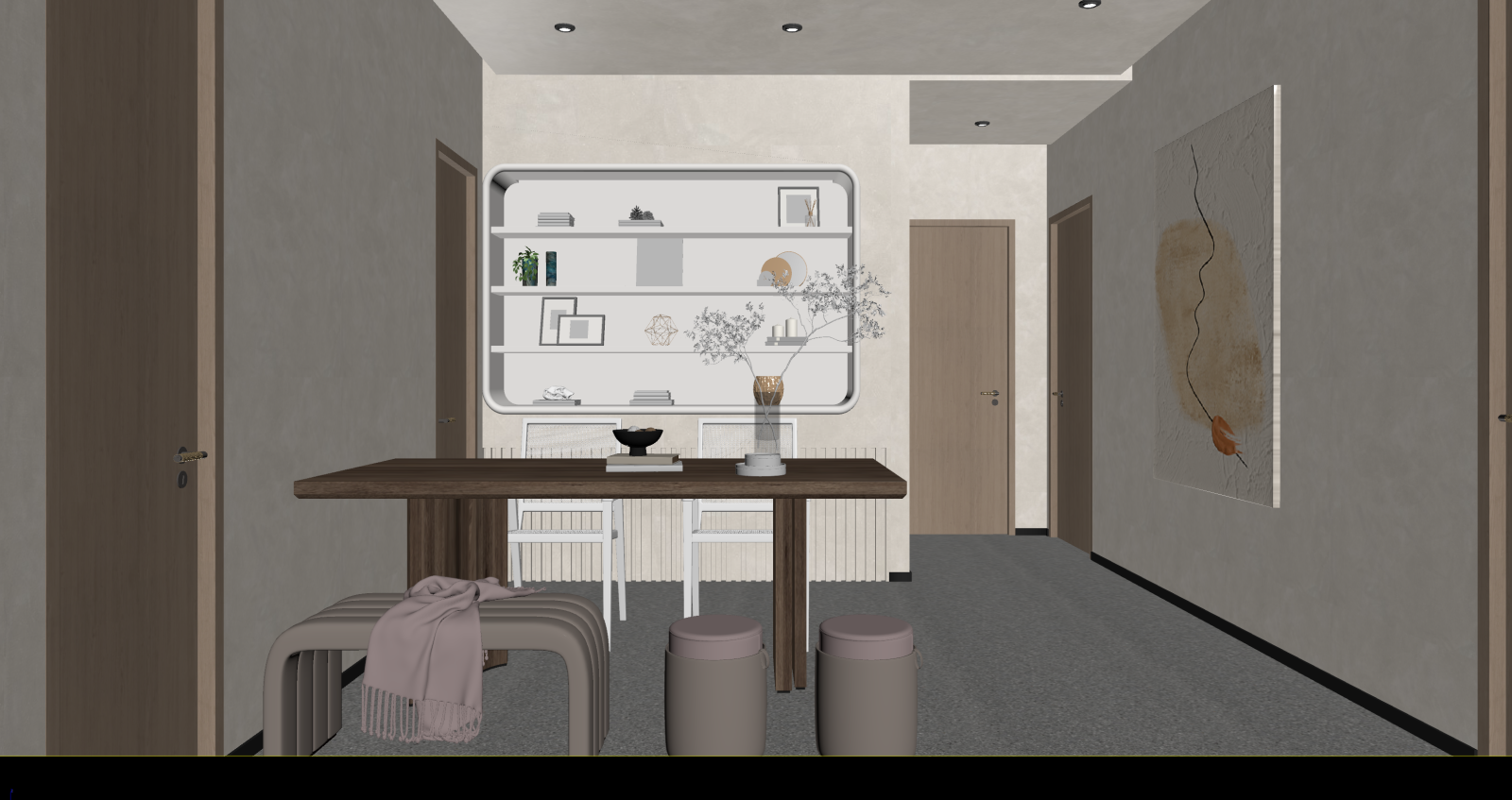 现代家居餐厅3D模型下载【ID:1221751005】