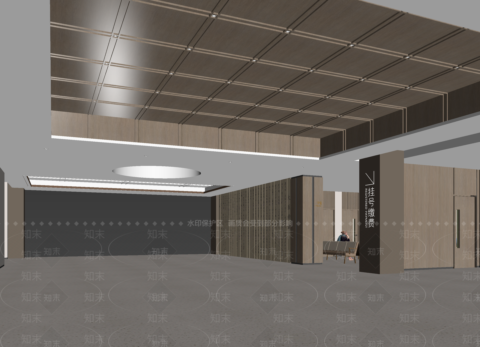 新中式售楼处3D模型下载【ID:1214238638】