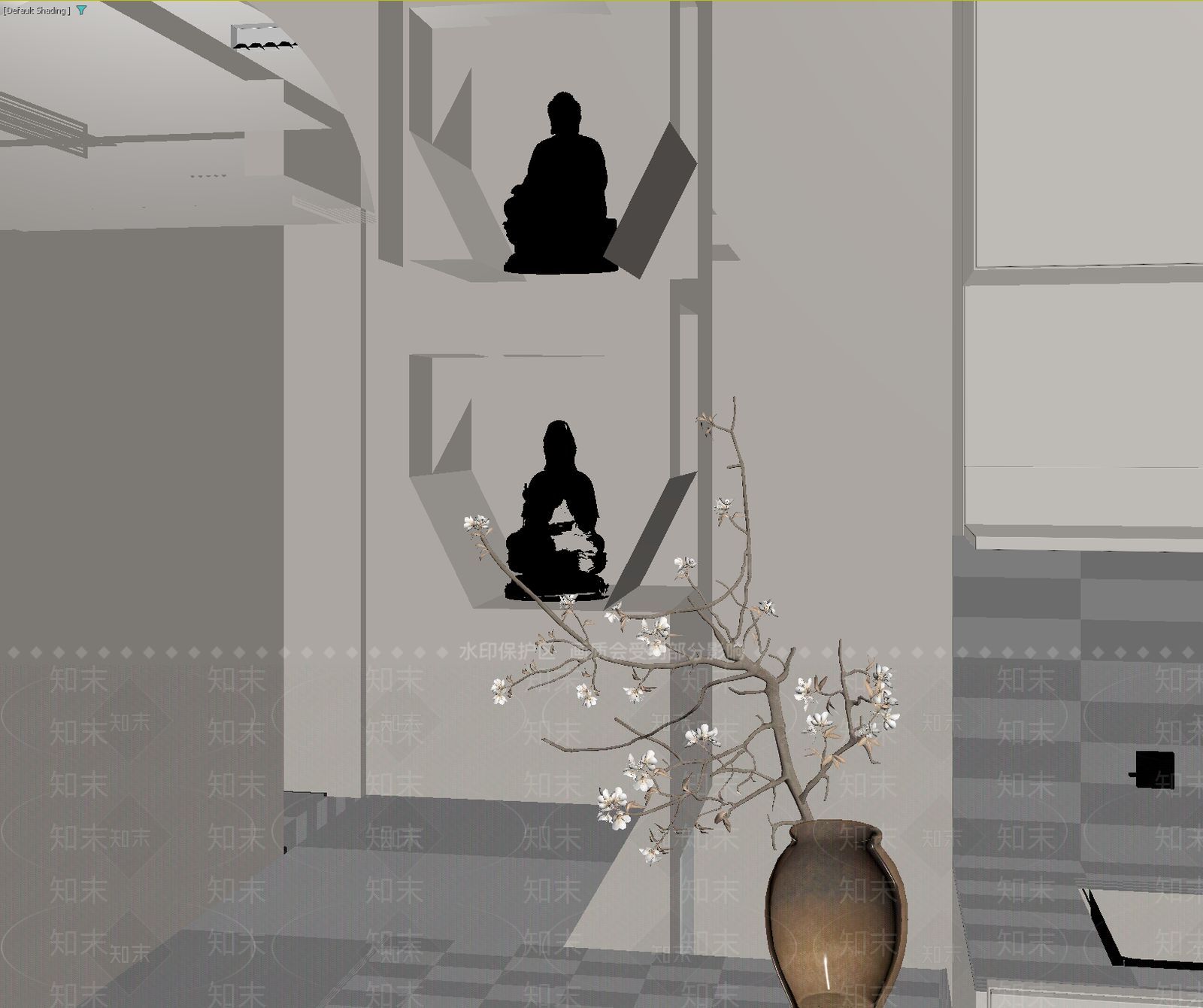 新中式宗教文化3D模型下载【ID:1213930083】