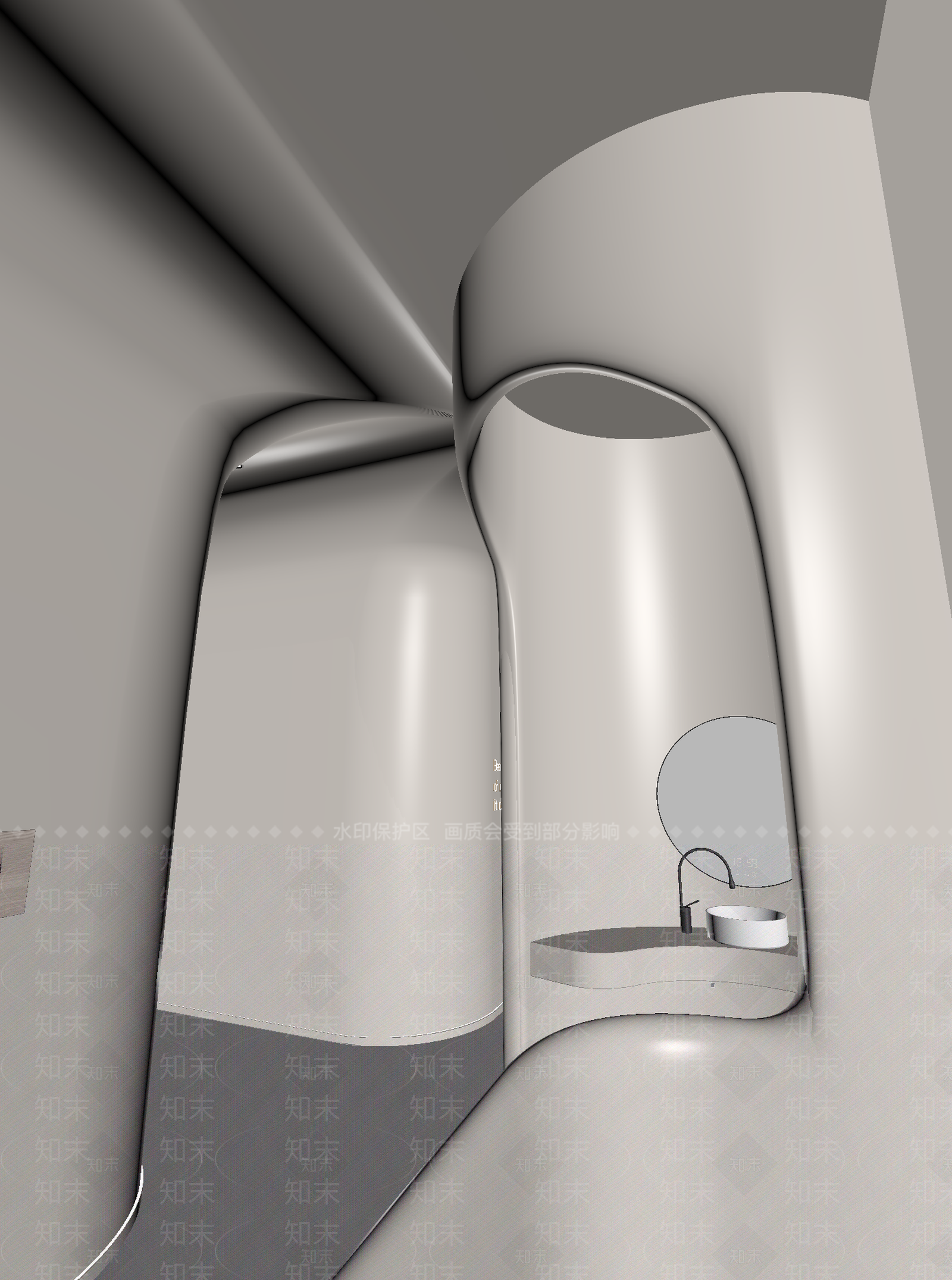 奶油酒店卫生间3D模型下载【ID:1215024376】