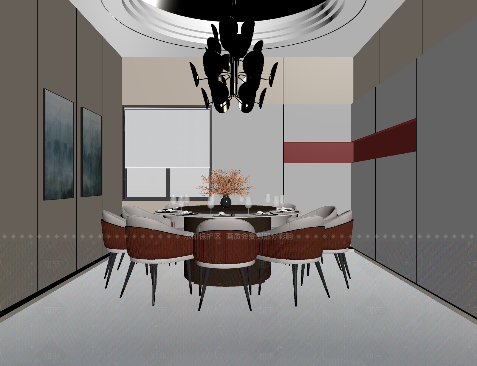 现代包厢3D模型下载【ID:1214638351】