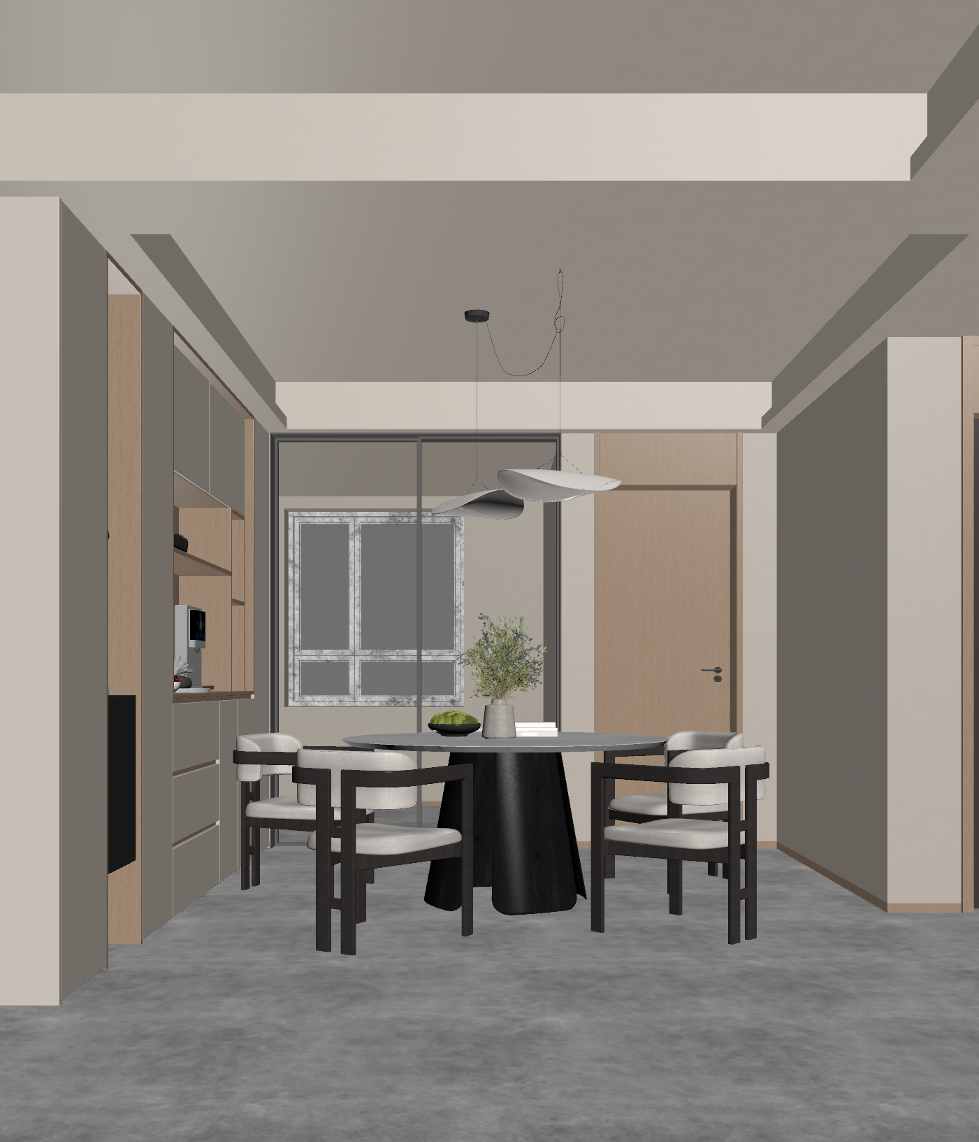 现代家居餐厅3D模型下载【ID:1221540420】