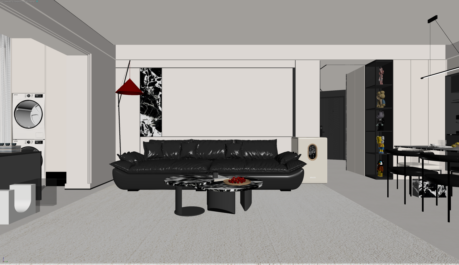 现代客餐厅3D模型下载【ID:1221683053】