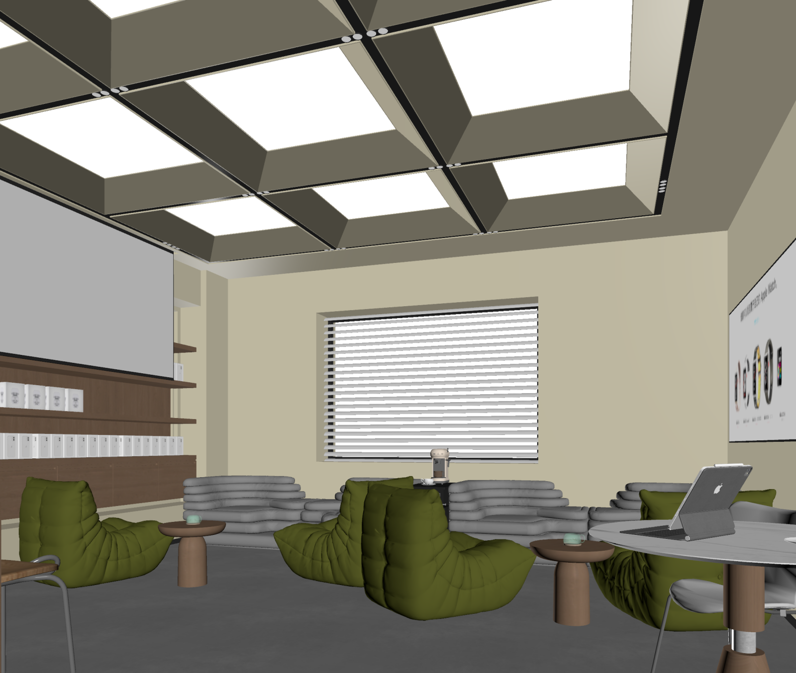现代休息区3D模型下载【ID:1222105970】