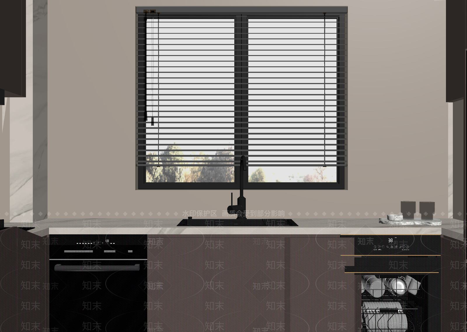 意式封闭式厨房3D模型下载【ID:1215093197】