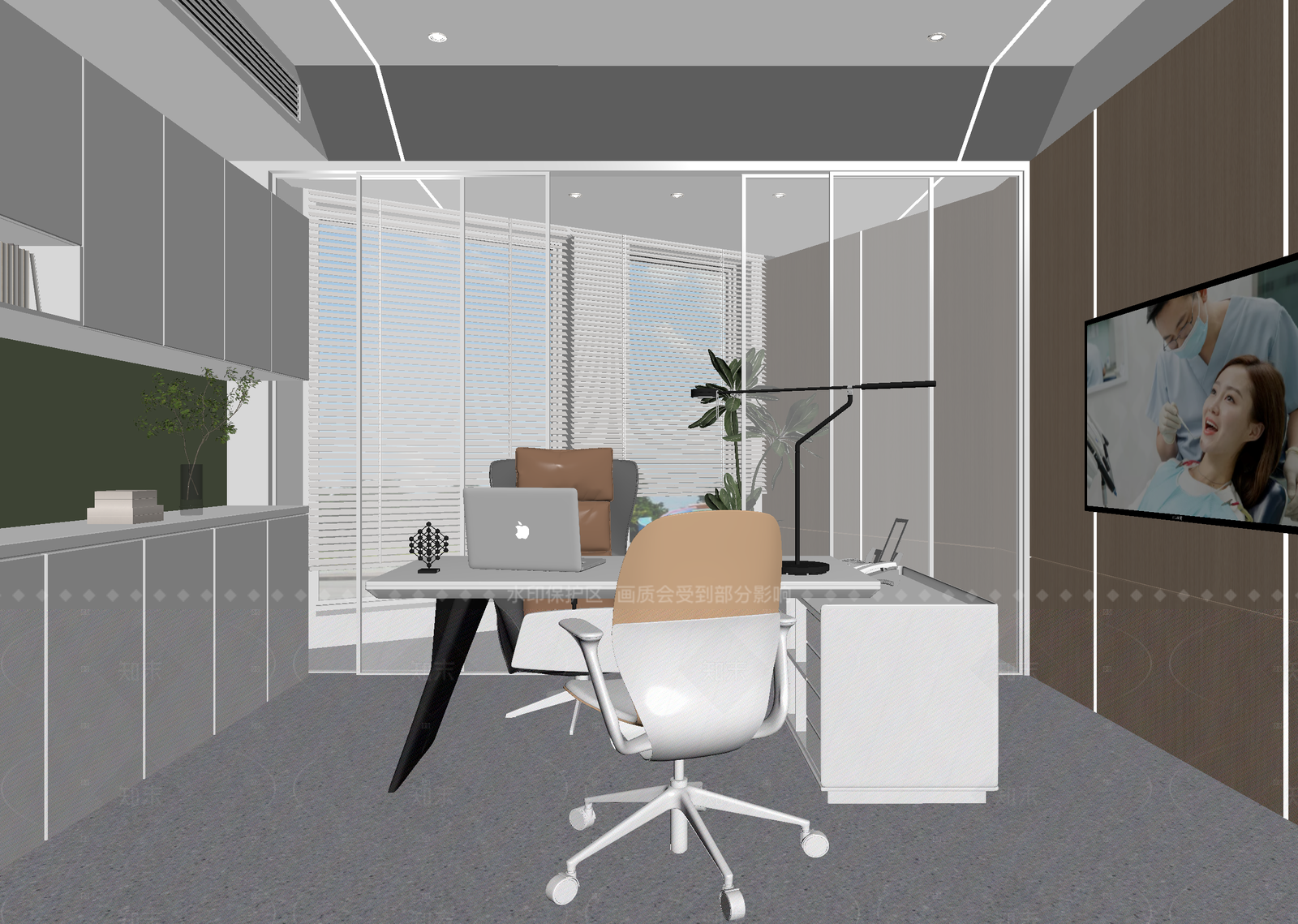现代办公室3D模型下载【ID:1214647295】