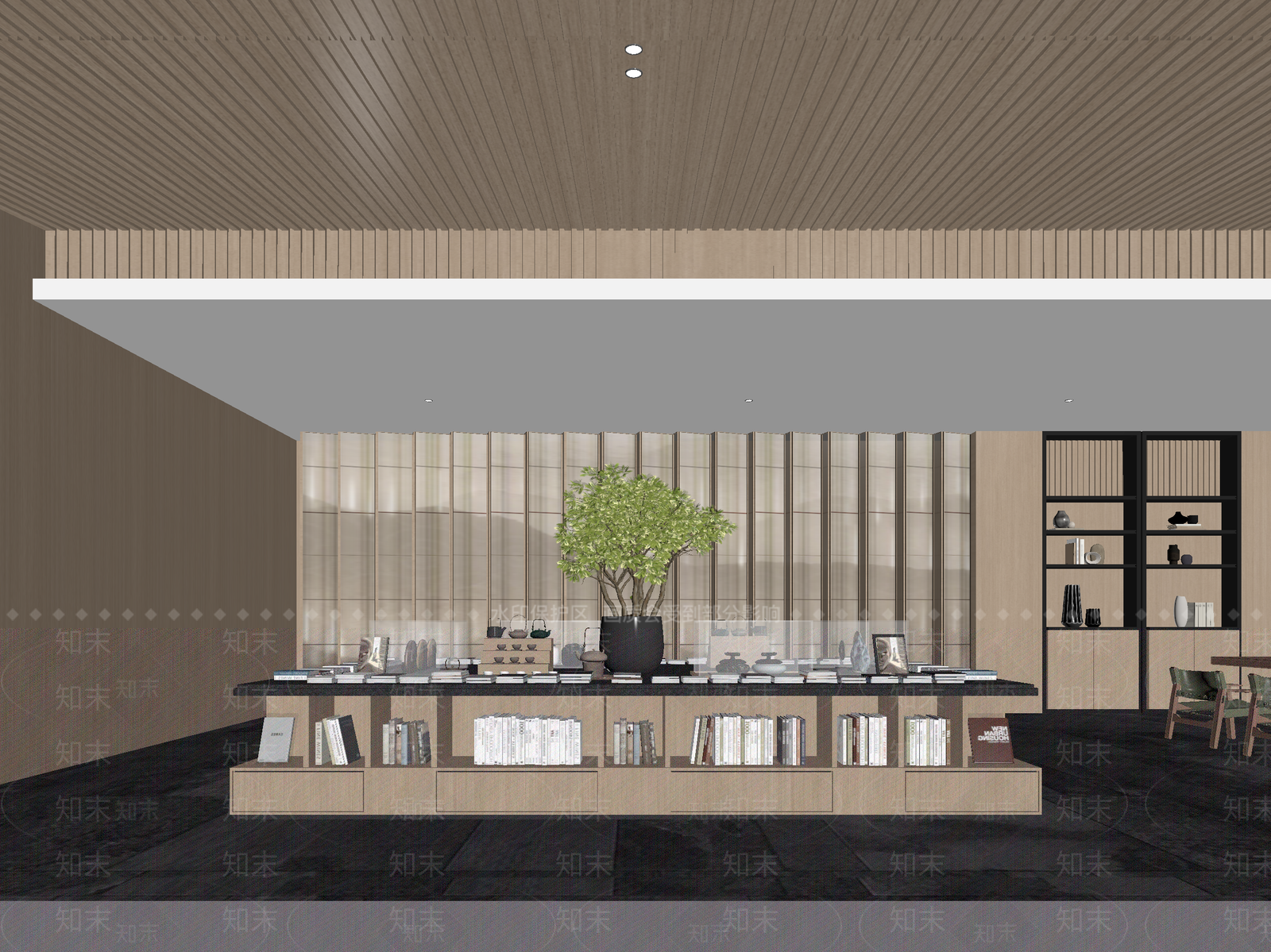 现代茶馆3D模型下载【ID:1214155739】