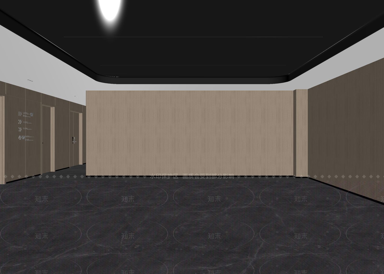 现代走廊3D模型下载【ID:1214610379】