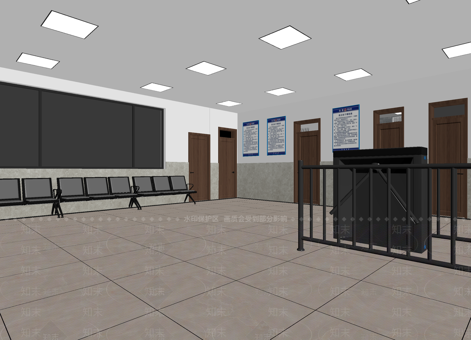 现代接待室3D模型下载【ID:1214049354】