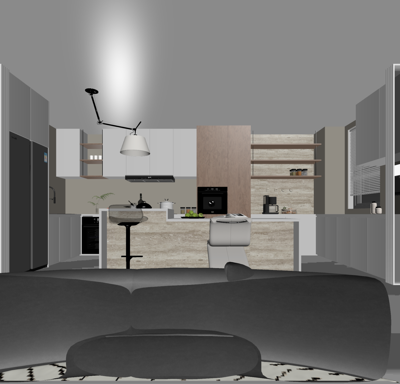 极简客餐厅3D模型下载【ID:1221531113】