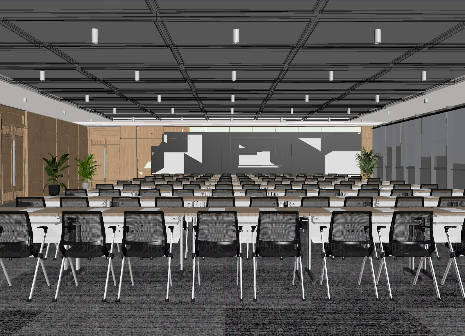 现代报告厅3D模型下载【ID:1214157652】