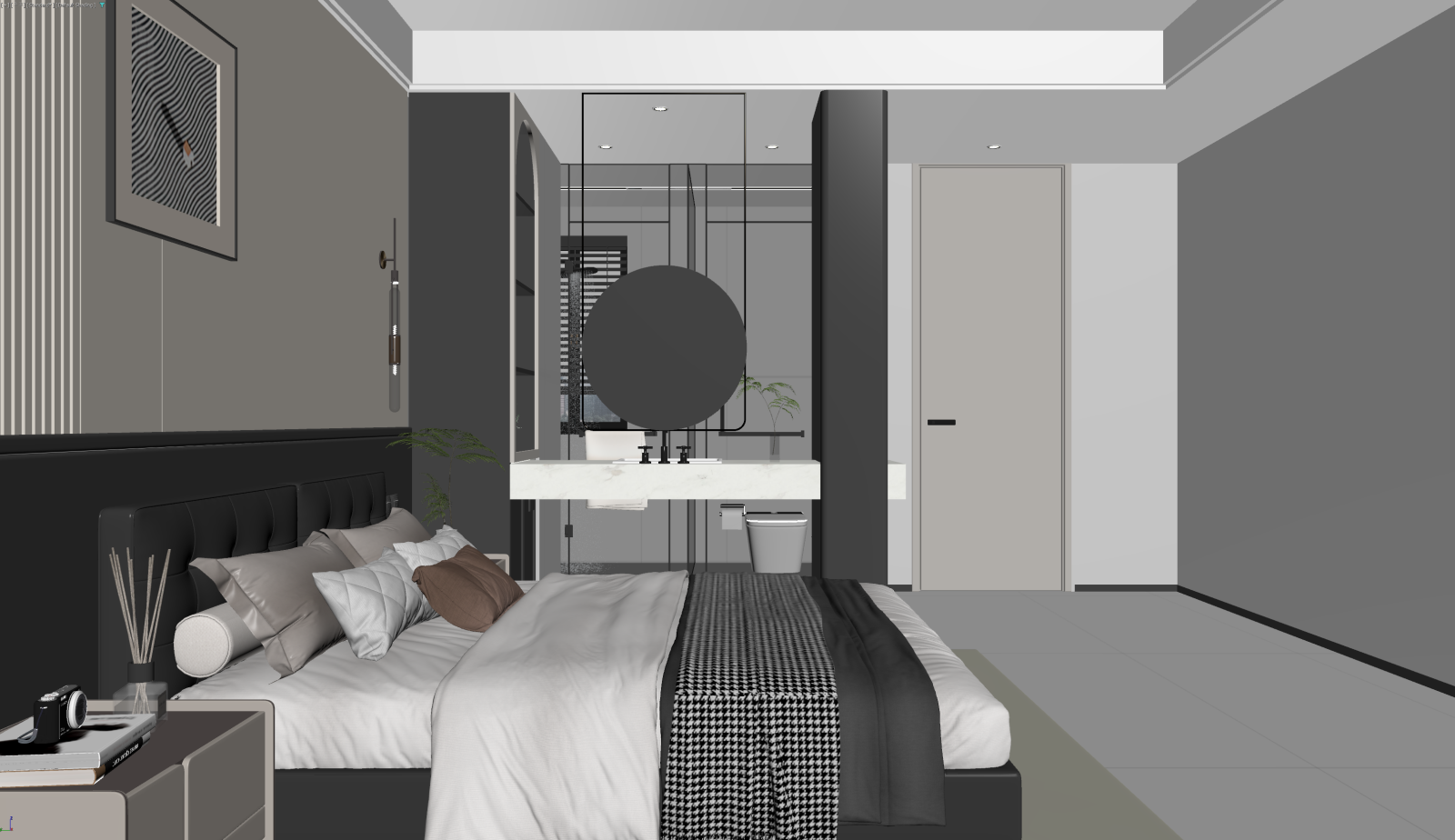 极简家居卧室3D模型下载【ID:1222067024】