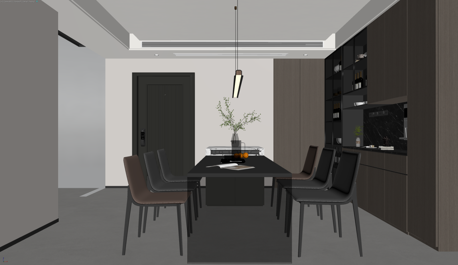 现代家居餐厅3D模型下载【ID:1222091062】