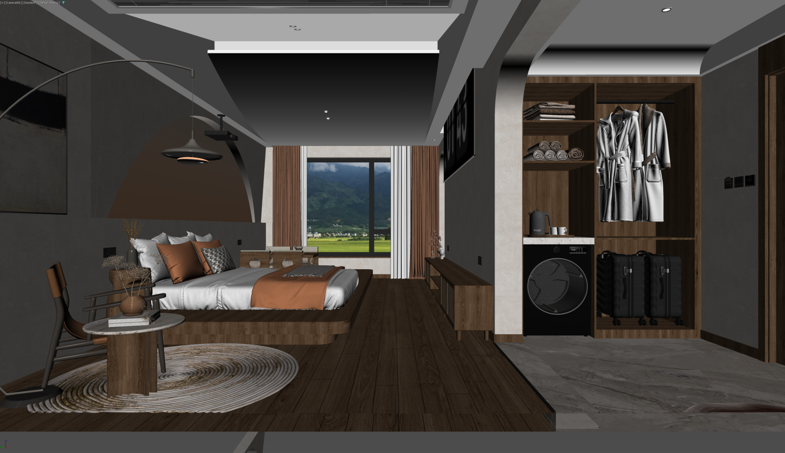 侘寂家居卧室3D模型下载【ID:1221735370】