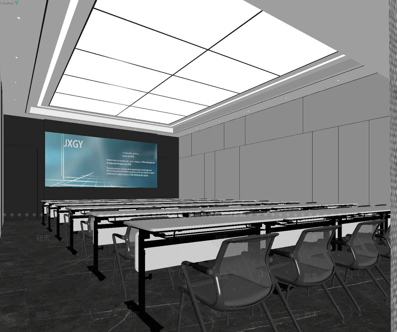 现代会议室3D模型下载【ID:1214953464】
