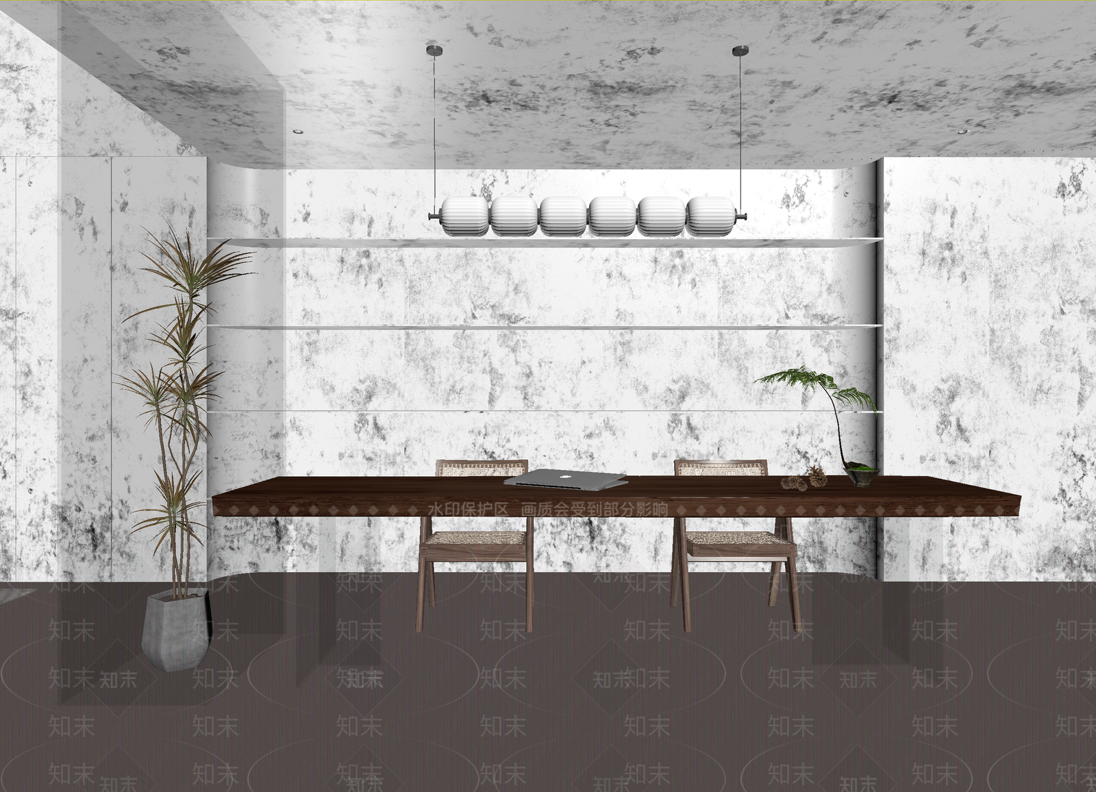 侘寂会议室3D模型下载【ID:1214284342】