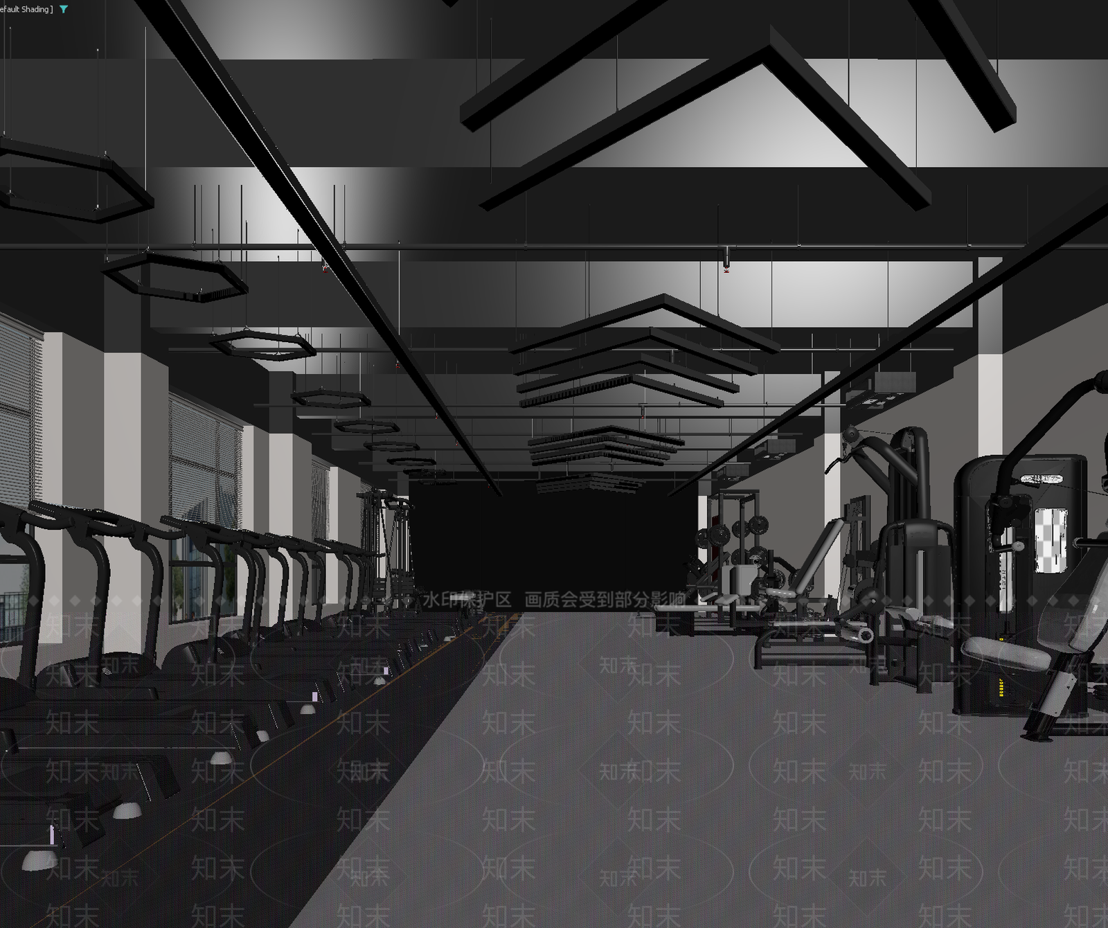 健身房3D模型下载【ID:1213968860】