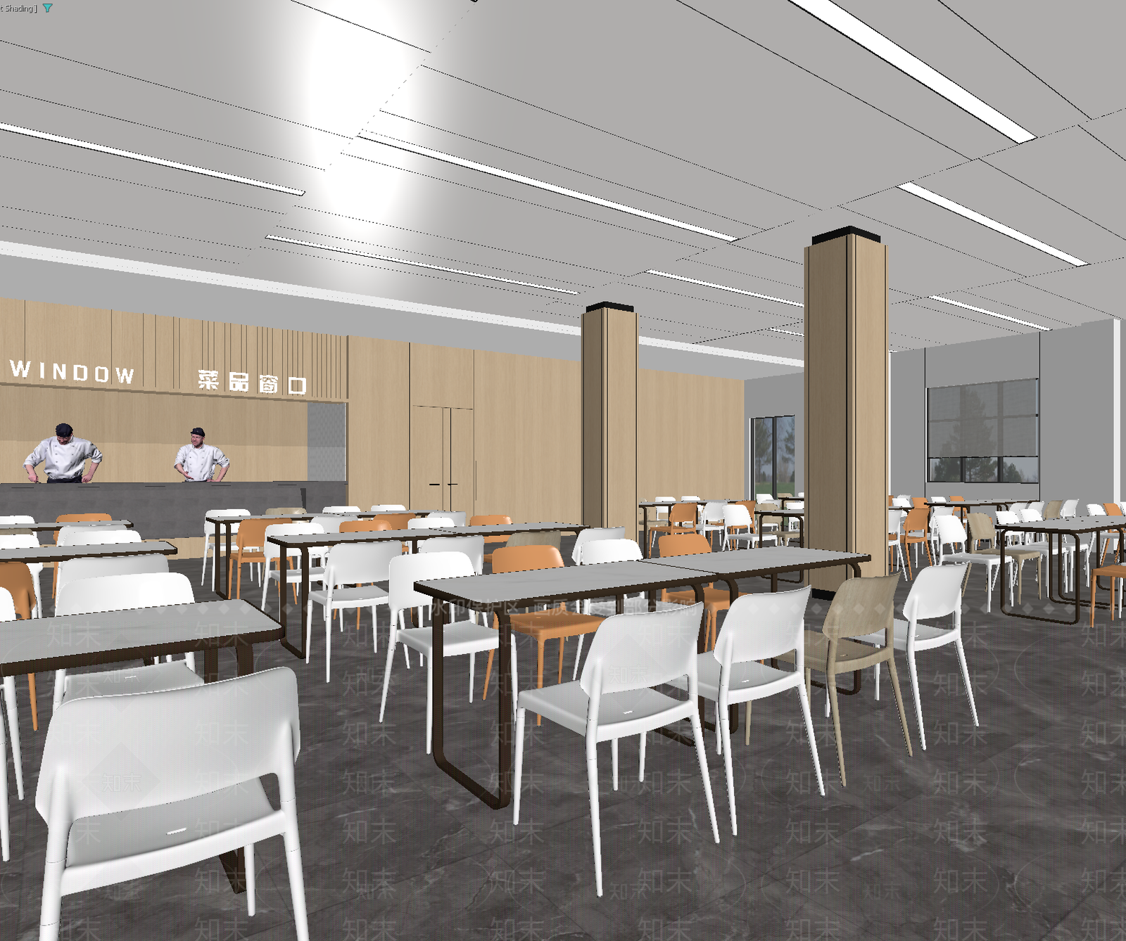 现代快餐店3D模型下载【ID:1213983355】