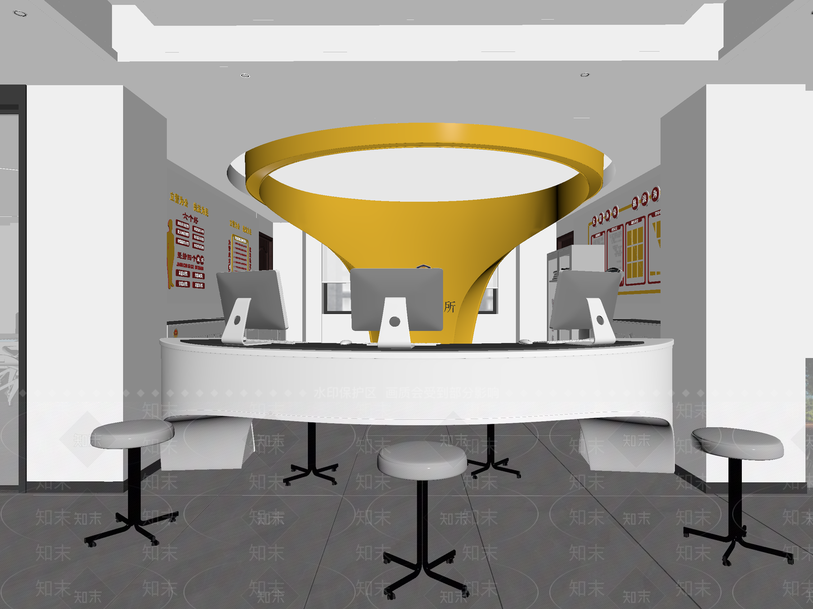 现代接待室3D模型下载【ID:1214245725】
