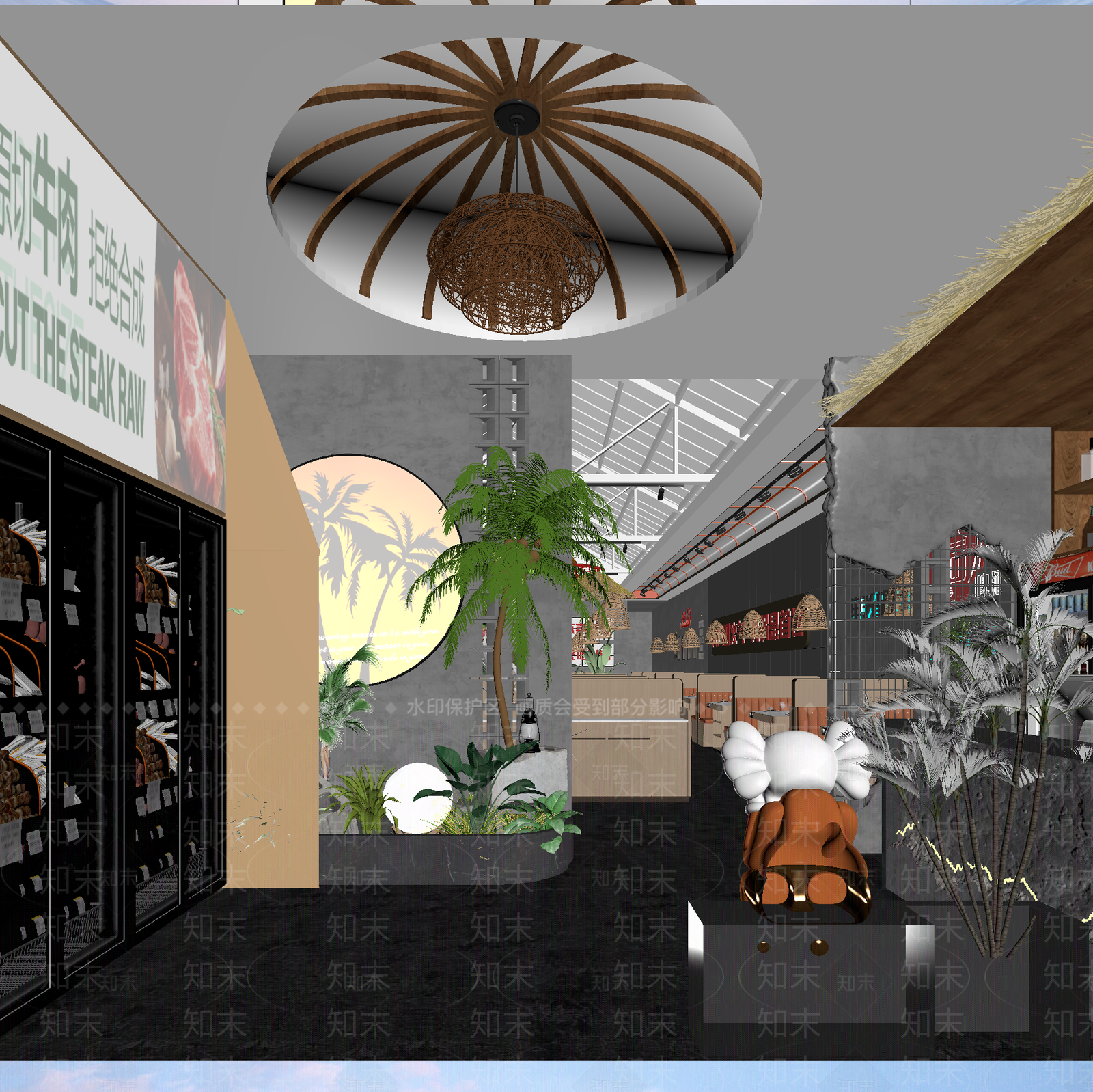 西餐厅3D模型下载【ID:1214032238】