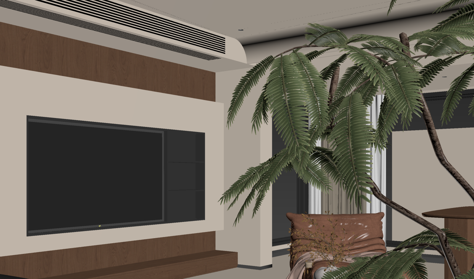 中式家居客厅3D模型下载【ID:1222035269】