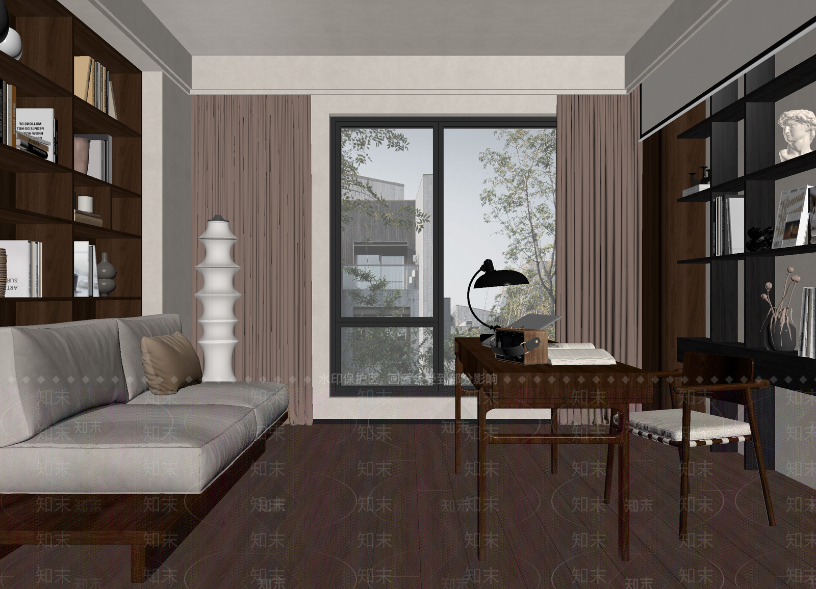 中古书房3D模型下载【ID:1214760956】